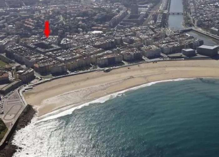 Gros Zurriola Wifi Terrace Parking 20e Night Lägenhet *